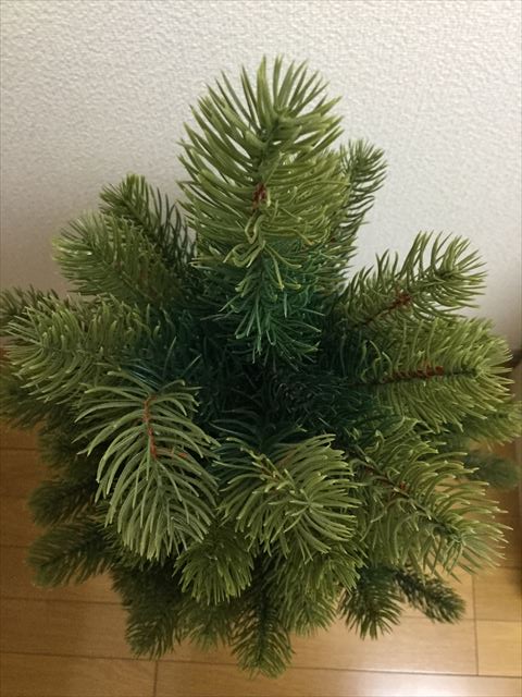 ドイツ・RSグローバルトレード社のクリスマスツリー（90cm）の枝葉の状態