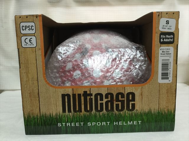 「ナットケース（NATCASE）」子供用自転車ヘルメット（シミミニドッツ）の外箱