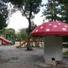 京都府立植物園の「きのこ文庫」と「未来くん広場」の遊具公園