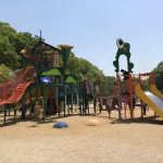 錦織公園「水辺の里」アスレチック型大型複合遊具