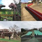 奈良の遊具公園４箇所の写真（平成榛原子供のもり公園、九条公園、馬見丘陵公園、竹取公園）
