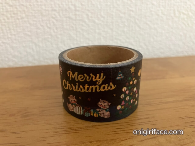 セリアクリスマスグッズ「かわいい猫のマスキングテープ」